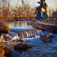 Lake House Waterfall