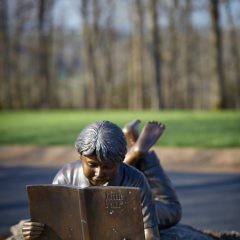 Girl Reading Statue