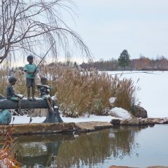 Fishing Statue
